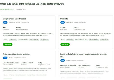 Upwork job - Local job boards. The ability to search in multiple locations. Free job browsing. Sorting jobs by category. The ability to look for gigs or jobs. The chance to find unusual job opportunities, such as focus group opportunities. 12. Snagajob. Snagajob helps match candidates with a variety of positions.